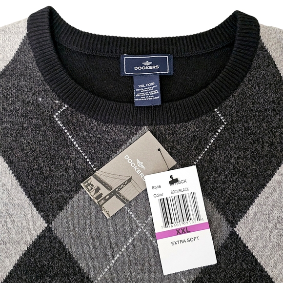 Dockers 2009 Men's Argyle Crewneck Sweater - Size XXL - Picture 6 of 10